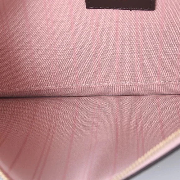 Auth NEW Louis Vuitton Neverfull MM damier pouch ballerina - Picture 10 of 10